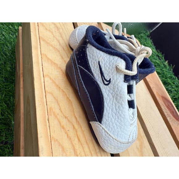 Nike-Baby Sneakers-Blue/White-Size 1B - Picture 4 of 10